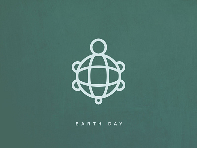 Earth Day design earth earthday icon lineart turtle