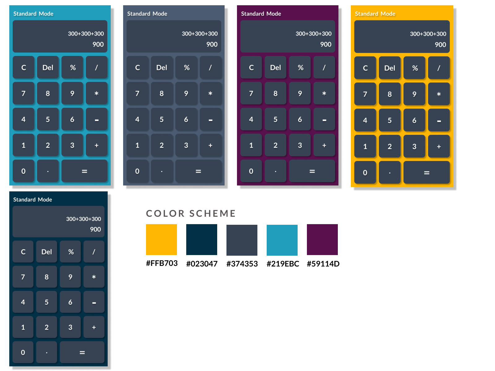 Design a Standard calculator by Kushal karmaker on Dribbble