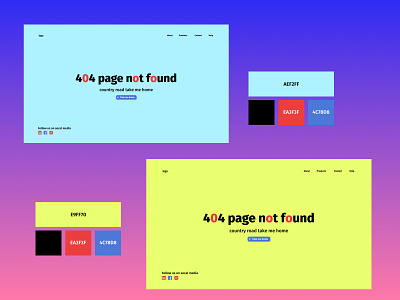 Design a 404 page design typography ui ux