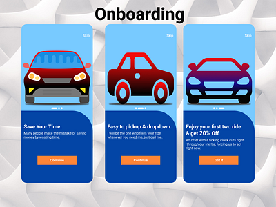 Onboarding branding color dailyui design onboarding. ride sharing app ui ux