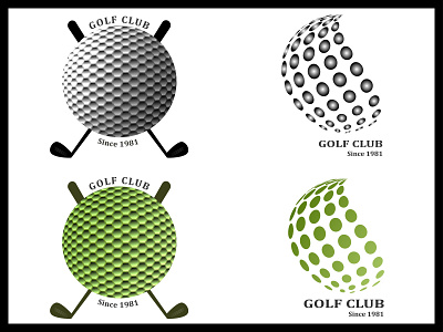 Golf Club color golf club graphic design logo typography