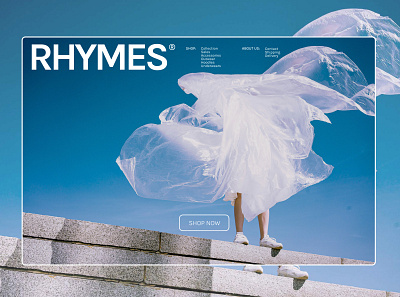 RHYMES CLOTHING branding graphic design typography ui userexperience ux webdesign