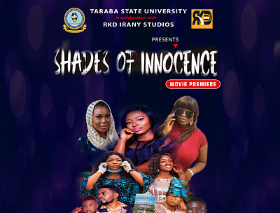 Shades of Innocence Movie Premier Poster. branding design logo typography