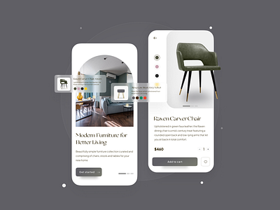 Furniture App app branding design graphic design illustration logo ui vector