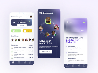 Finance App app design ux