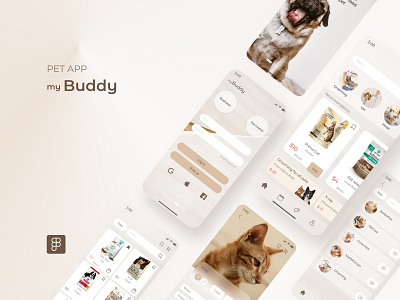 Pet app app design ui ux
