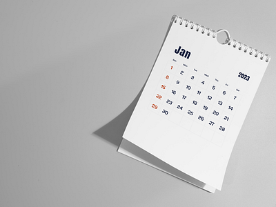 Calendar Minimalist Design - Dafi