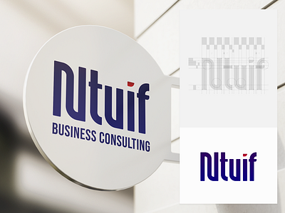 NTUIF - Business consulting company logo brand identity branding corporative design geometrical golden ratio logo minimalistic pixel perfect