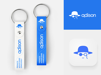 ADISON - Marketing efficiency service brand identity branding corporative design geometrical logo minimalistic vector