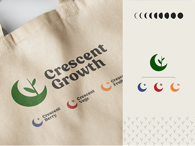 CRESCENT GROWTH - Branding for Supplier Partner brand identity branding corporative design graphic design logo minimalistic