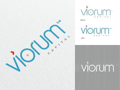 VIORUM CAPITAL - Consulting Services Logo Re-design brand identity branding corporative design graphic design logo minimalistic redesign vector