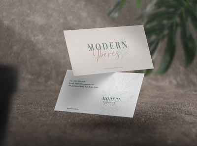 Modern Ibéris - Visit Card branding design logo