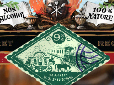 Magic Express progress label potter stamp