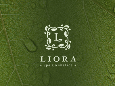 Liora black green letters logo natural spa