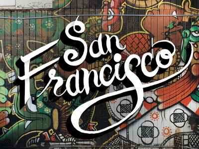 San Francisco california calligraffiti graffiti hand drawn illustration lettering san francisco script street type typography vector