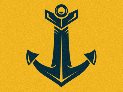 Anchor anchor boat branding design flat illustration logo nautical navy ship vector water