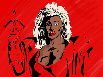 Thunderdome 80s adobe sketch battlefield character flat hair illustration mad max rock and roll sketch thunderdome tina turner