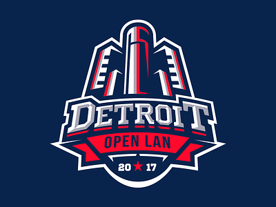 Detroit Open LAN 2017 2017 badge branding detroit lan logo mes michigan