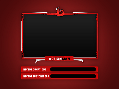 Action Man Livestreaming Overlay