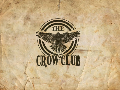 Crow Club Vintage Logo branding creative logo design icon logo logo design old logo old style logo vintage logo vintage style
