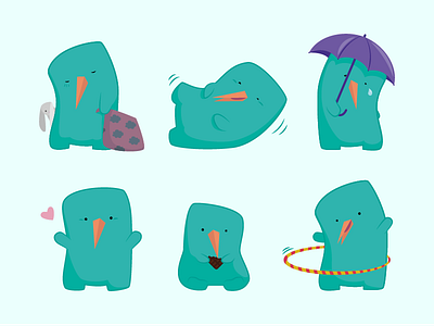 Stickers Mr Cuillere 📱 character design emoji illustration illustrator iphone sticker stickers