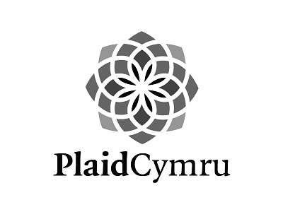 Plaid Cymru B&W brand celtic flat logo love plaid politics uk vector vote wales welsh