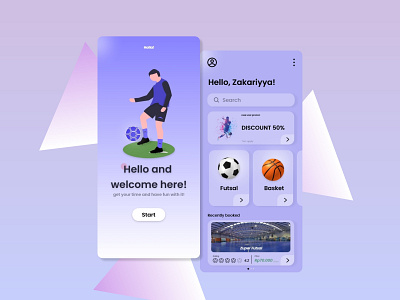 Go get your field with this App 3d animation ball basket design football futsal graphic design illustration logo soccer ui ux vector