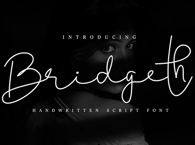 Bridgeth branding design font logo script typography watermark wedding