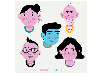 People faces