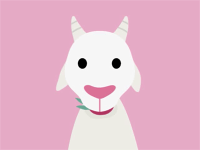 Goat animal animation character children illustration design gif goat graphic design illustration vector