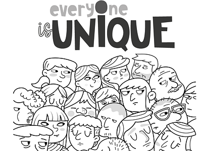 UNIQUE art character design graphic design illustration people unique vector