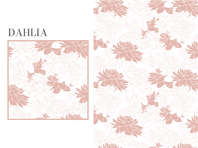 Dahlia Pattern dalia design flower graphic design illustration pattern textile vector