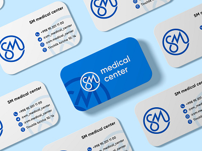 SM medical center branding business card bussiness card color design graphic design hospital icon logo medical medical center mockup typography visit card