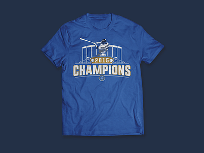 Kansas City Royals - 2015 Champions apparel baseball blue kansas city royals mlb sports t shirt