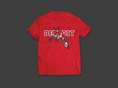 South Detroit - Pavel Datsyuk apparel athletics character clothing design graphic illustration red wings shirt sports apparel pavel datsyuk red