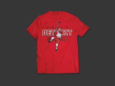 South Detroit - Dylan Larkin apparel athletics character clothing design graphic illustration red wings shirt sports apparel dylan larkin red