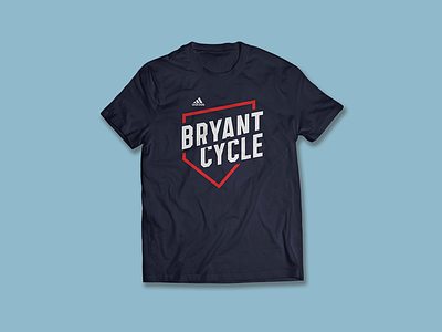 Bryant Cycle adidas apparel design flat graphic icon illustration kris bryant lettering t shirt typography vector
