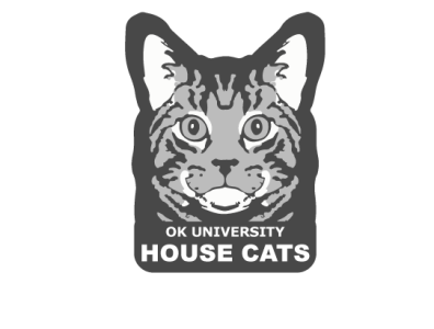 OKU HOUSE CATS branding design flat graphic design illustration logo minimal vector