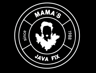 Mama's java fix branding design flat graphic design illustration logo minimal