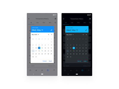 Materal Design Calendar Redesign android android app app design figma google material redesign ui uiux ux