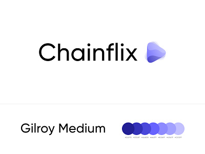 Chainflix New Logo agency branding design digital agency logo redesign studio typography webstudio white