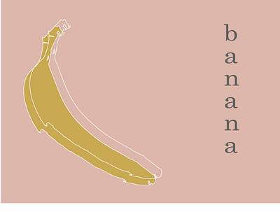 banana branding design illustration logo typography vector
