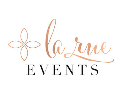 La Rue Events Logo feminine logo logo design