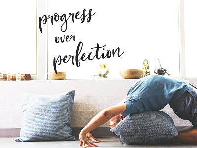 "Progress Over Perfection" calligraphy font font design font designer handlettered font handlettering modern calligraphy
