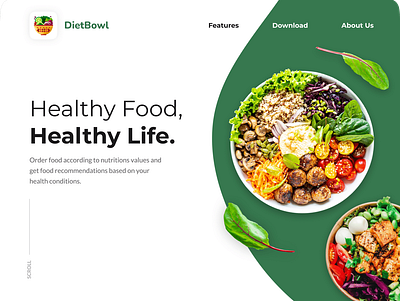 Website Design - Food Recipe Website illustrator photoshop website design.