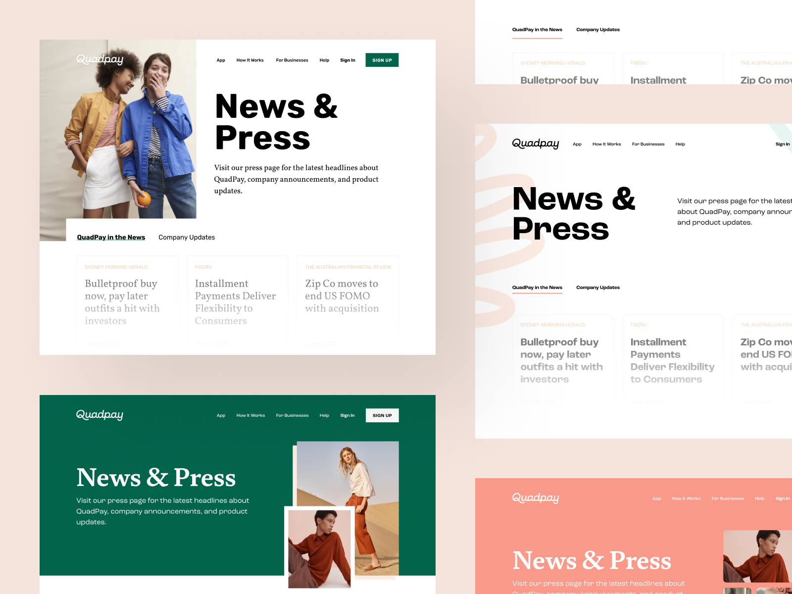 News & Press Website Page by webuild on Dribbble