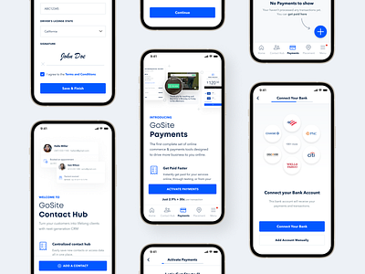 Wireframe mockups