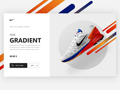 Product Detail Page app branding design home illustrator nike redesign shoe ui ux web website xd design