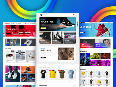 eCommere Template app design illustrator redesign template ui ux vector web website xd design