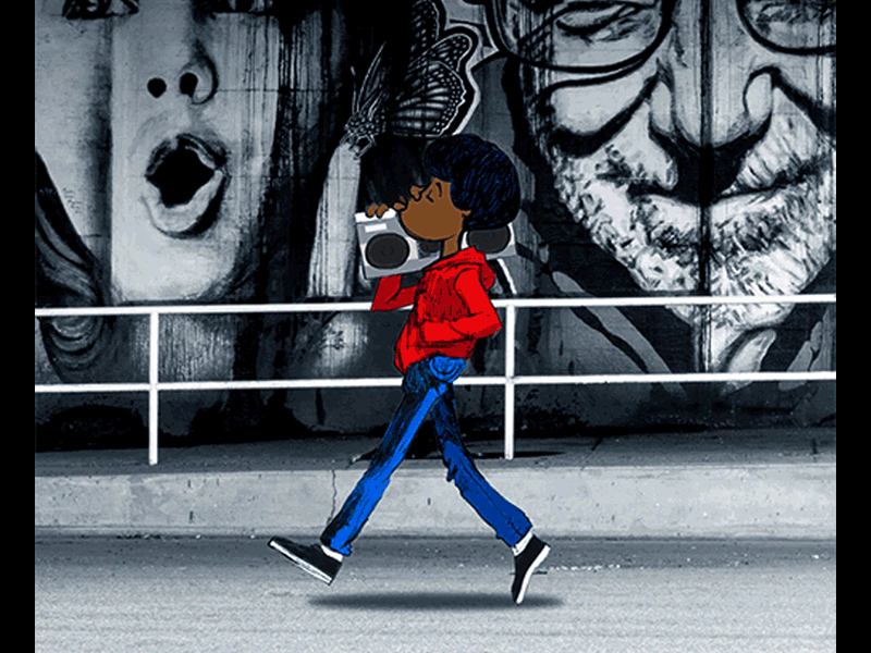 Afro Boy aftereffects animation animation after effects art direction drawing drawingart gif animated illustration illustrator motion vector